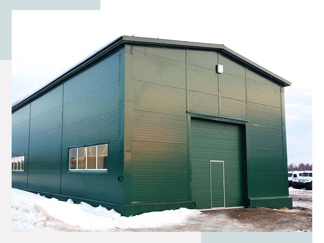 Двускатные ангары в Похвистнево