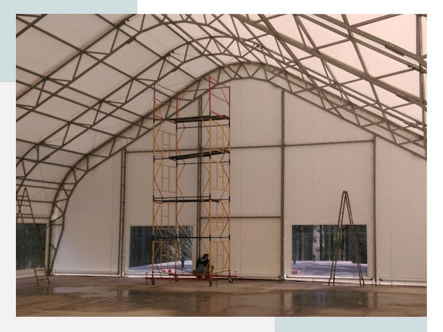 Шатровые ангары в Похвистнево