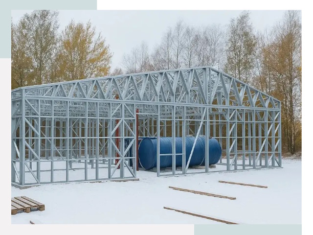 Металлические ангары в Похвистнево