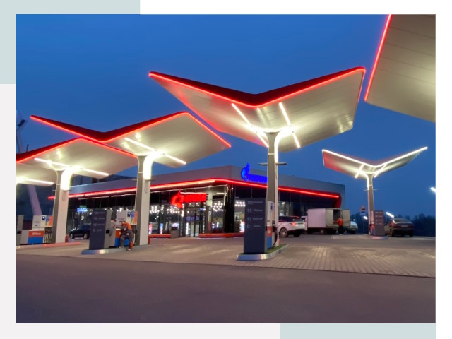 Навесы для АЗС в Похвистнево