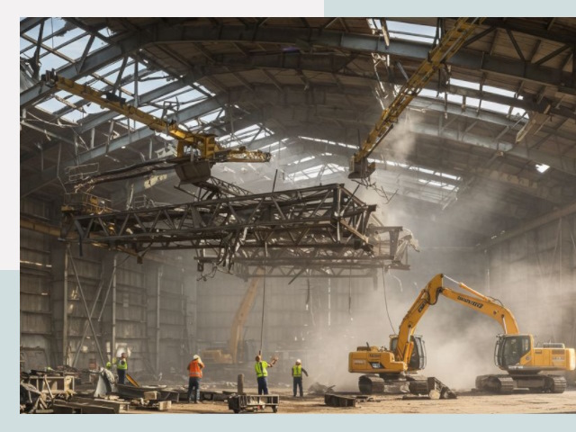 Демонтаж ангаров в Похвистнево от 615 руб. за м²