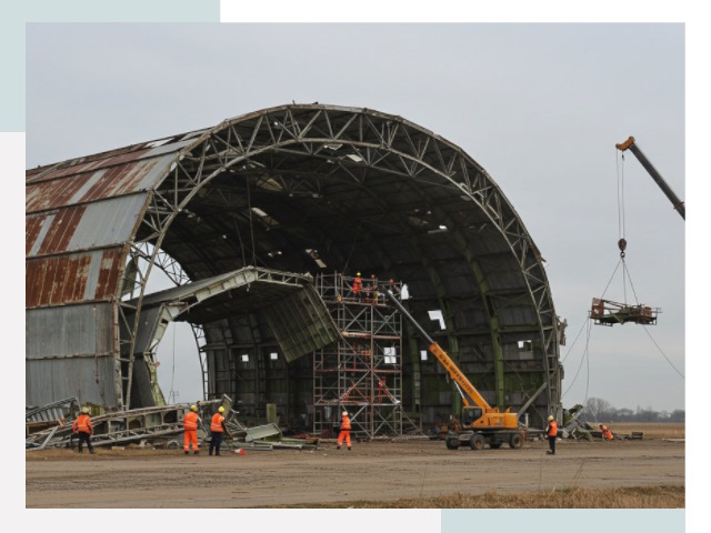 Демонтаж ангаров в Похвистнево